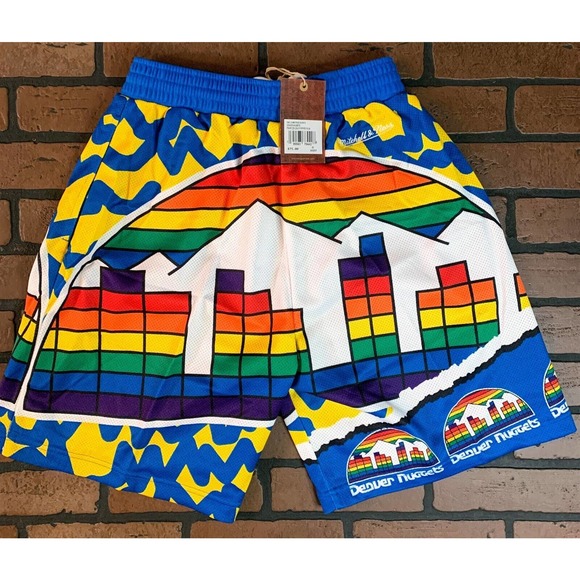DENVER NUGGETS Mitchell & Ness Basketball Shorts ~New~ S-2XL - Picture 2 of 5